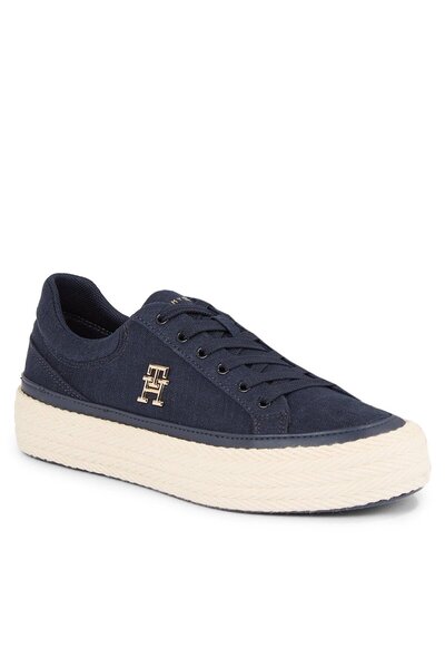 Tommy Hilfiger Haftowana zamszowa skóra, TJQ PP W8B