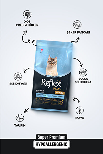 Reflex Plus Adult Choosy Somonlu Yetişkin Kedi Maması 1.5 Kg