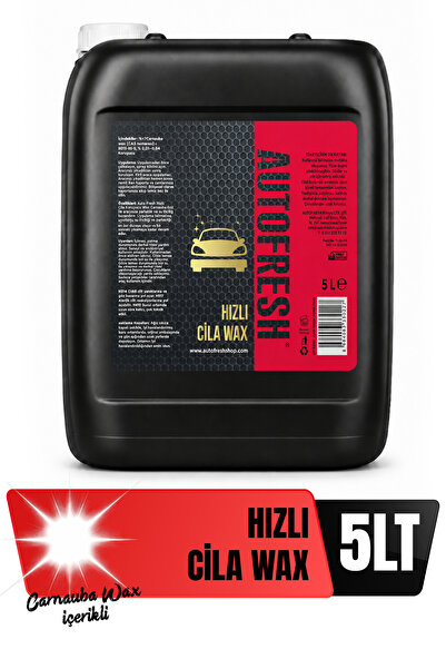 AutoFresh HIZLI CİLA SERAMİK ETKİLİ OTO PARLATICI KORUYUCU CARNUABA WAX 5 KG