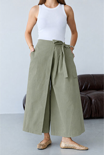 Trendyol Collection Khaki Pants with Closure Detail Twoaw27Pl00058