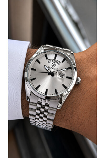 Homies Men's Wristwatch 2 Years Warranty with Calendar Display Bracelet Gift....