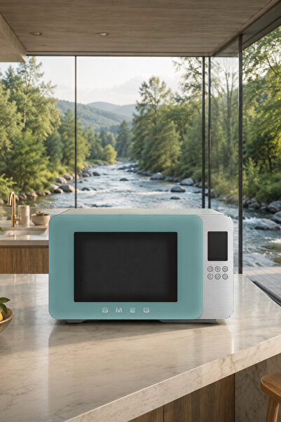 SMEG 4 in 1 Izgaralı Mikrodalga Fırın Zümrüt Yeşili 29Lt
