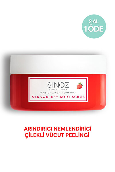 SİNOZ Body Scrub Besleyici Arındırıcı Nemlendirici Çilekli Vücut Peelingi 300 gr
