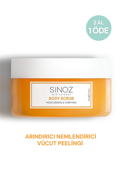 SİNOZ Body Scrub Besleyici Arındırıcı Nemlendirici Vücut Peelingi 300 gr