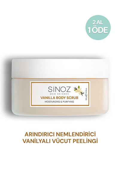 SİNOZ Body Scrub Besleyici Arındırıcı Nemlendirici Vanilyalı Vücut Peelingi 3...