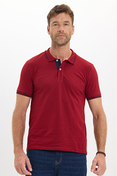 Tudors Men's Slim Fit Slim Fit 100% Cotton Soft Textured Cool Fabric Solid Pi...