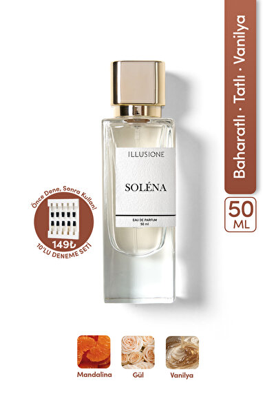 ILLUSIONE FRAGRANCE Soléna EDP Kadın Parfüm 50ml | Baharatlı-tatlı-vanilya| N...