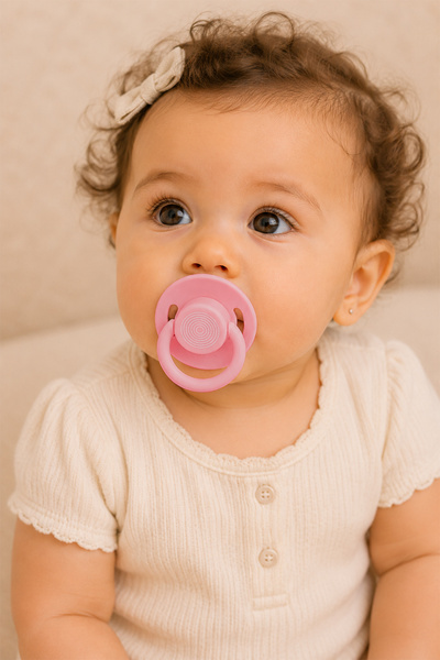 Wee Baby Cool Yuvarlak Yumuşak Uçlu Silikon Emzik 18+ Ay Pembe