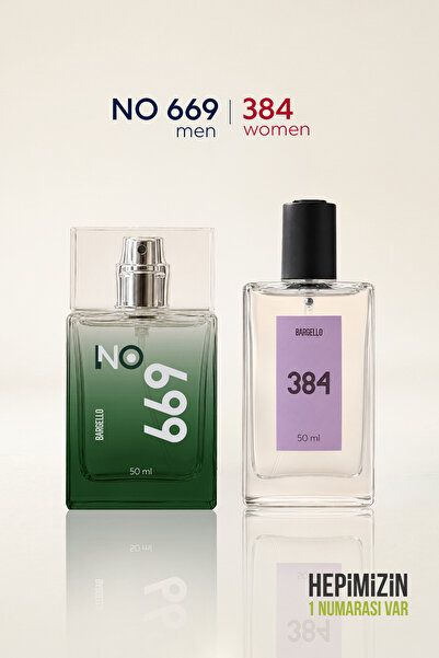 Bargello No.669 Erkek 50 Ml + 384 Kadın 50 Ml Floral Erkek & Kadın Parfüm Seti