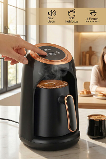 Sinbo SCM-2990 Otomatik Türk Kahve Makinesi Rose Gold Renk