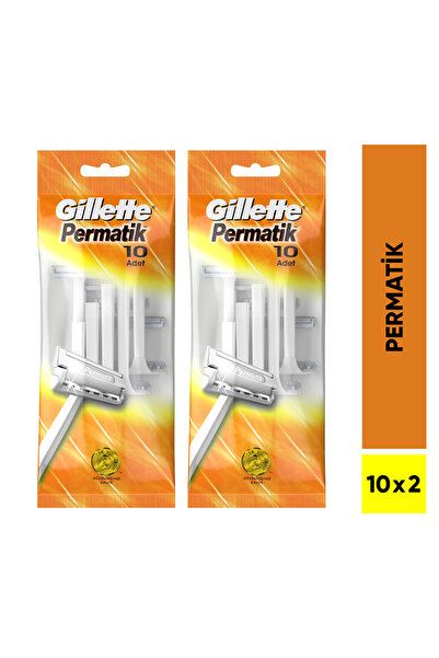 Gillette Permatik Kullan At Tıraş Bıçağı 10 x 2 Adet