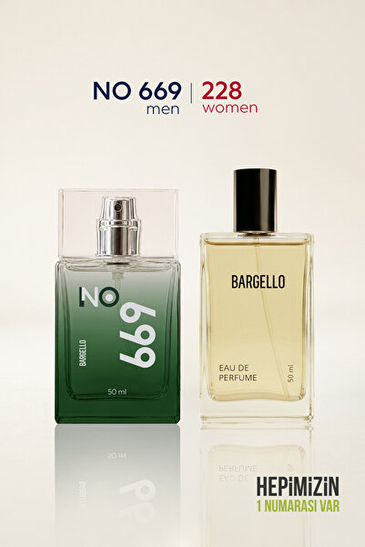 Bargello No.669 Erkek 50 Ml + 228 Kadın 50 Ml Orıental Erkek & Kadın Parfüm Seti