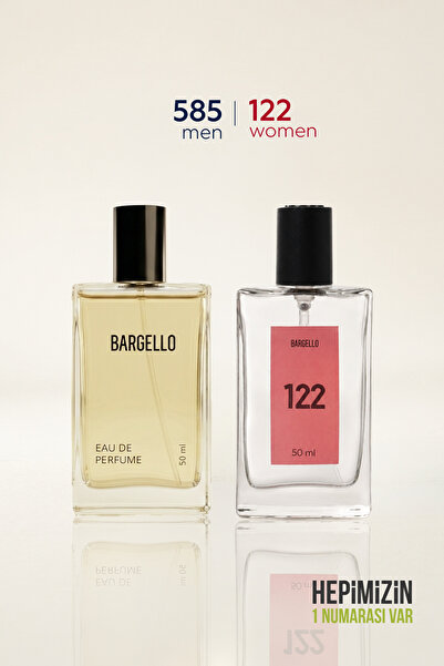 Bargello 585 Erkek 50 ml Parfüm Edp Floral + Bargello edp 122 Oriental Parfüm