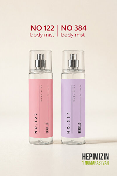 Bargello No.122 Kadın 210 ml Body Mist + No.384 Kadın 210 ml Body Mist