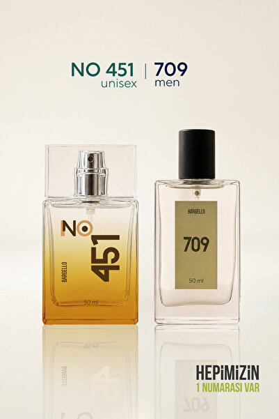 Bargello No.451 Unısex 50 Ml + 709 Erkek 50 Ml Orıental Unisex & Erkek Parfüm...