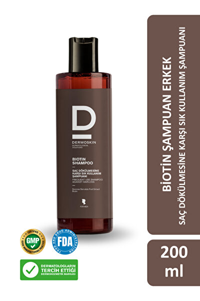 Dermoskin Biotin Şampuan (Erkek) | Saç Dökülmesi Karşıtı Şampuan | Erkek Saç ...
