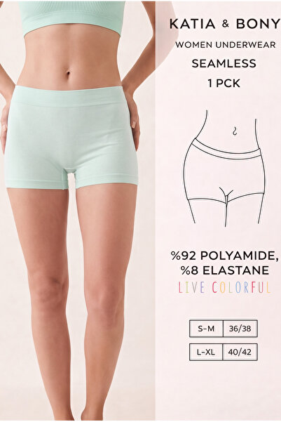 Katia&Bony Women's Blue Seamless Boxer