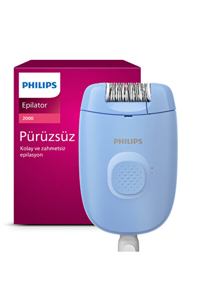 Philips 2000 Serisi BRE228/05 Bacak Epilasyon Aleti, Kablolu, Yıkanabilir, Mavi