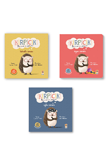 Sincap Kitap Kirpicik 3'lü Set ( Oyun Zamanı- Uyku Zamanı-Kahvaltı Zamanı )