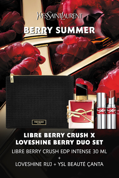 Yves Saint Laurent Libre Berry Crush EDP 30ML & Loveshine 219 Berry Crush Ruj...
