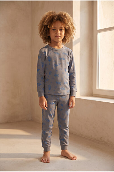 Katia&Bony Boy's Fighter Plane Patterned Pajama Set