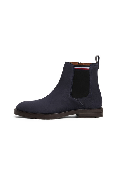 Tommy Hilfiger Бутонки Хилфигер от велур тип Челси