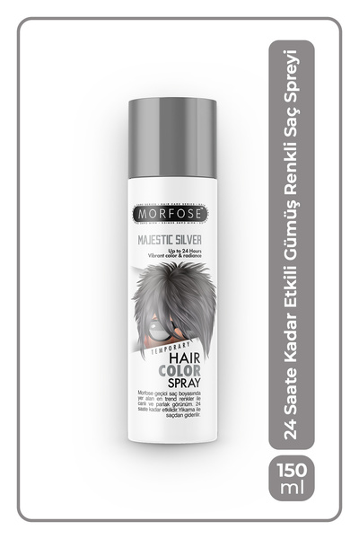 Morfose Hair Color Spray 150ml Majestic Silver Saç Spreyi