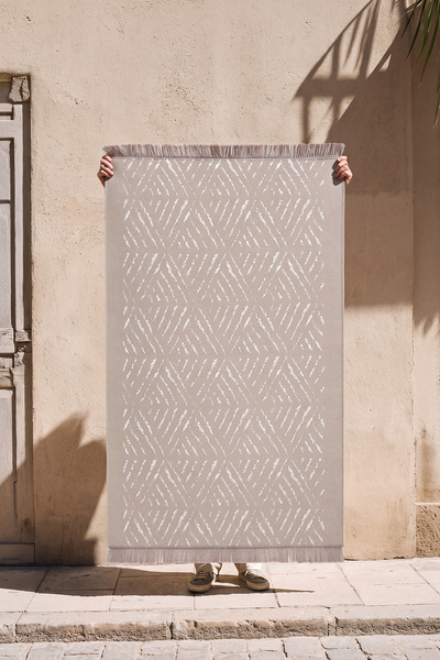 Cool Halı Covor de baie, balcon și bucătărie, bej, Kilim, lavabil la mașină, ...