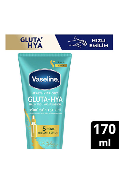 Vaseline Gluta-Hya Serum Etkili Vücut Losyonu Pürüzsüzleştirici 170 ml