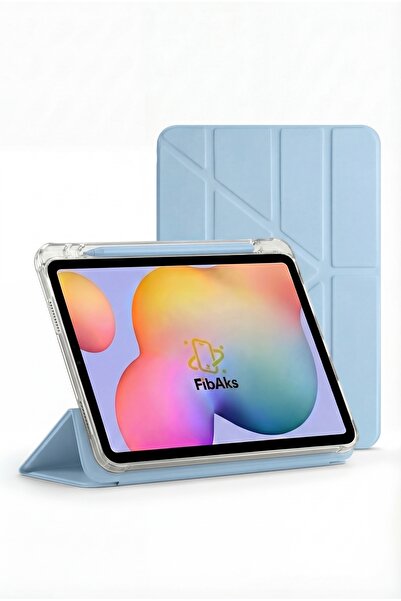 Fibaks iPad Air 11 M2 M3 M4 Çip Air 4. /5. /6. Nesil Kılıf Katlanır Kalem Böl...