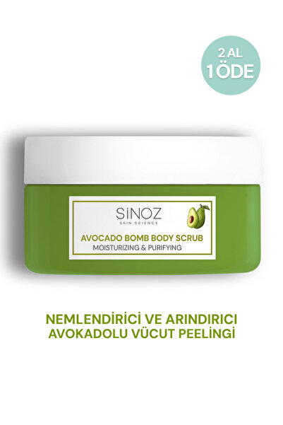 SİNOZ Avokado Bomb Nemlendirici ve Arındırıcı Vücut Peelingi 300 gr