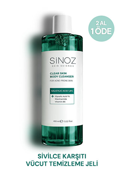 SİNOZ Akne Karşıtı Vücut Temizleme Jeli 400 Ml
