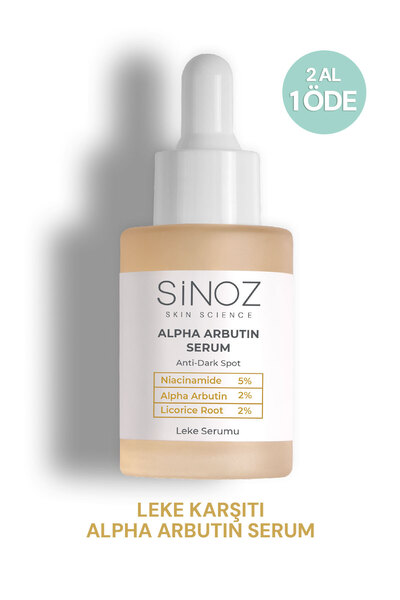 SİNOZ Ser facial anti-pete cu arbutină (Niacinamidă 5% + Alfa Arbutină 2%) 30 ml