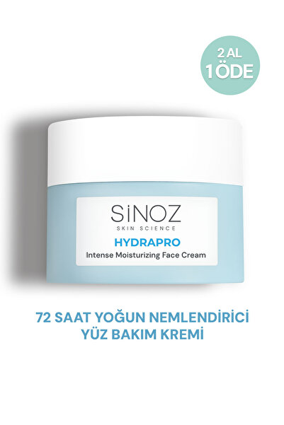 SİNOZ Hydrapro Su Bazlı 72 Saat Yoğun Nemlendirici Yüz Bakım Kremi 50 ml