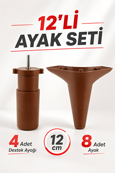 Badem10 Aspen 12'li Set Mobilya Kanepe Koltuk Tv Ünitesi Baza Ayağı Ayakları ...