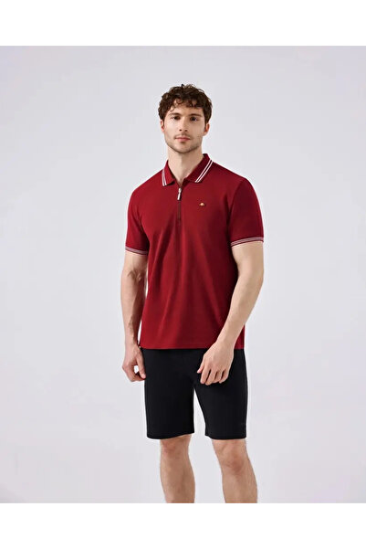 Ellesse 6Sm5051-Trd Men's Polo Neck T-Shirt - Red