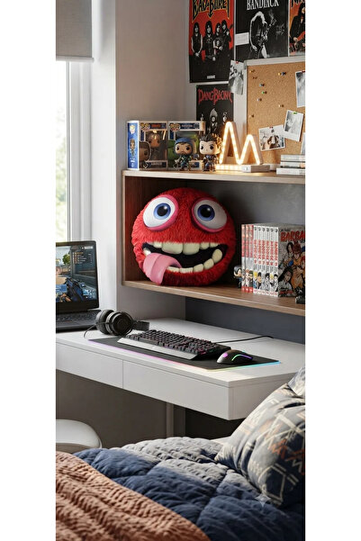 AZİZ OYUNCAK Kiremitmonster canavar Esprili Emoji Karikatür Temalı Oyuncak Ya...