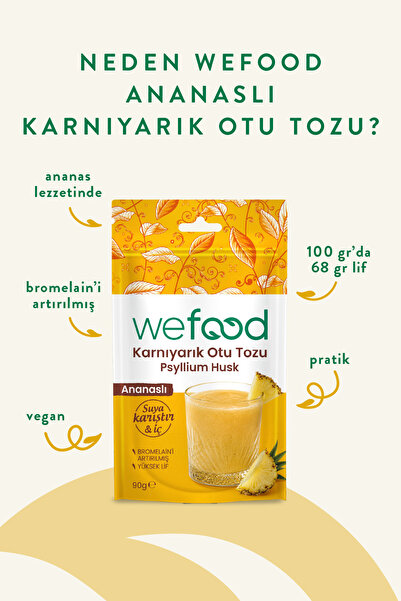 Wefood Ananaslı Karnıyarık Otu Tozu 90 g 2'li