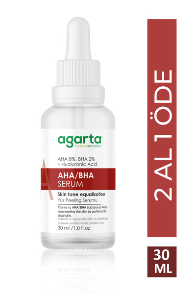 Agarta AHA & BHA Gözenek Sıkılaştırmaya Kırmızı Peeling Etkili Serum 30ML