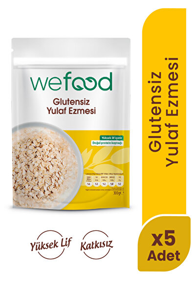 Wefood Glütensiz Yulaf Ezmesi 300 gr 5'li