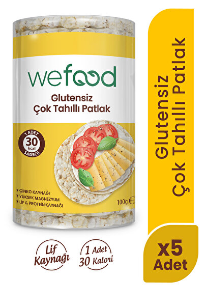 Wefood Çok Tahıllı Patlak 100 gr 5'li