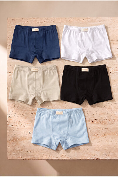 Katia&Bony Erkek Çocuk 5'li Basic Boxer Çok Renkli