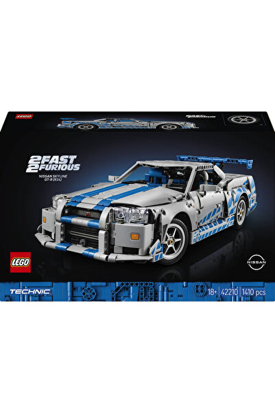 LEGO ® Technic Daha Hızlı Daha Öfkeli Nissan Skyline GT-R (R34) Araba 42210 -18+ için Set (1410 P)