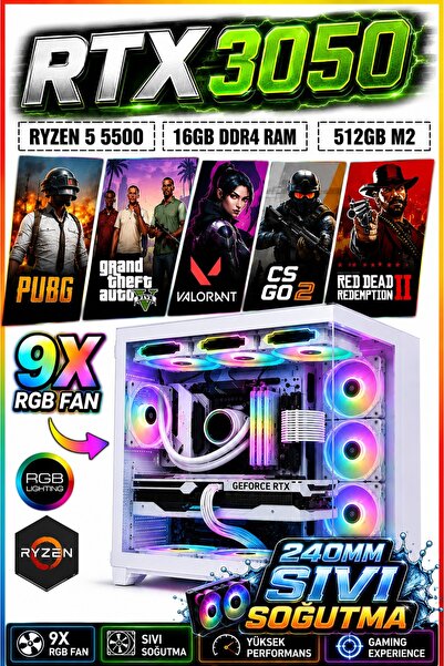 Dmc 163x / Windows 11 /Ryzen 5 5500 / 16GB RAM / 512GB NVMe M.2 SSD / RTX3050...