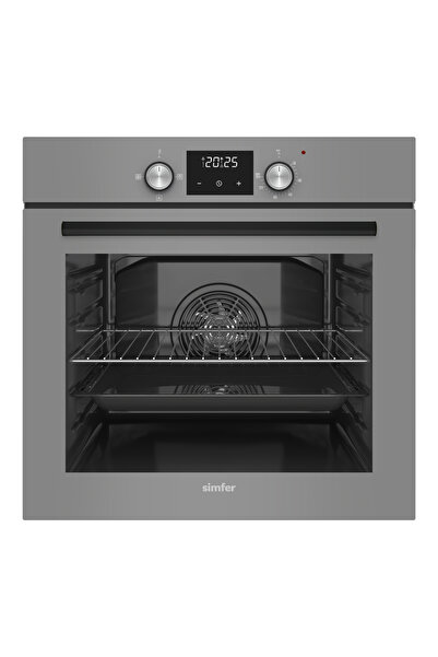 Simfer 8243 0+3 Fonksiyon Dijital Gri PowerTurbo 3'lü Ankastre Fırın