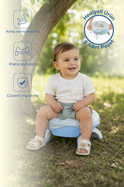 Babyjem 591 Portable Potty 5 Gift BagsBlue