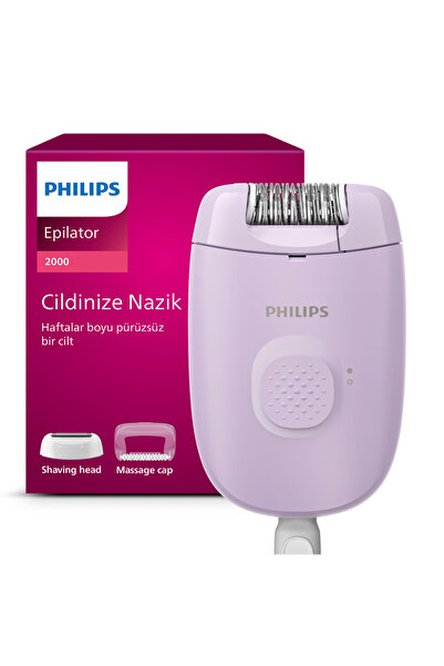 Philips 2000 Serisi BRE237/05 Vücut ve Hassas Bölge Epilatör Seti, Kablolu, T...