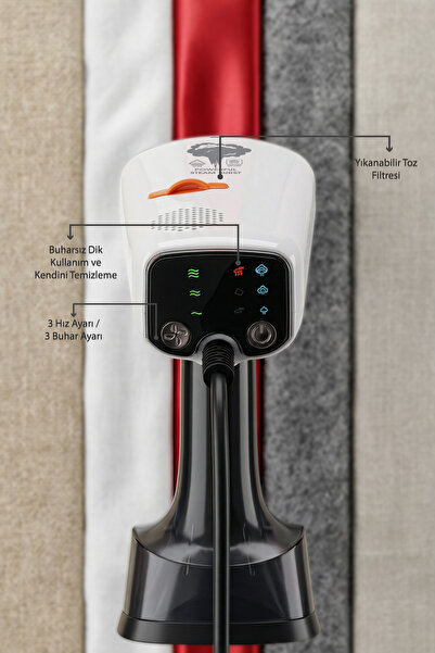 Kiwi KSI-6490 BLDC Motor Vakumlu 2100W Buharlı Dikey Ütü | 5000Pa Emiş & 3 Mod & 440 ml XL Su Tankı