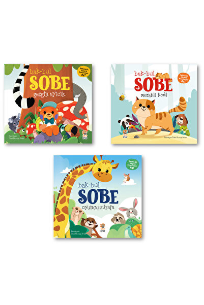 Sincap Kitap Bak Bul Sobe Gezgin Ayıcık - Bak bul Sobe Meraklı Kedi - Bak Bul...
