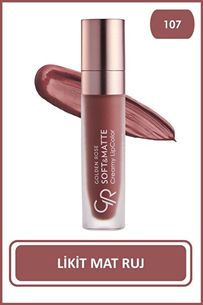 Golden Rose Soft & Matte Creamy Lipcolor No:107 Milky Chocolate - Likit Mat Ruj